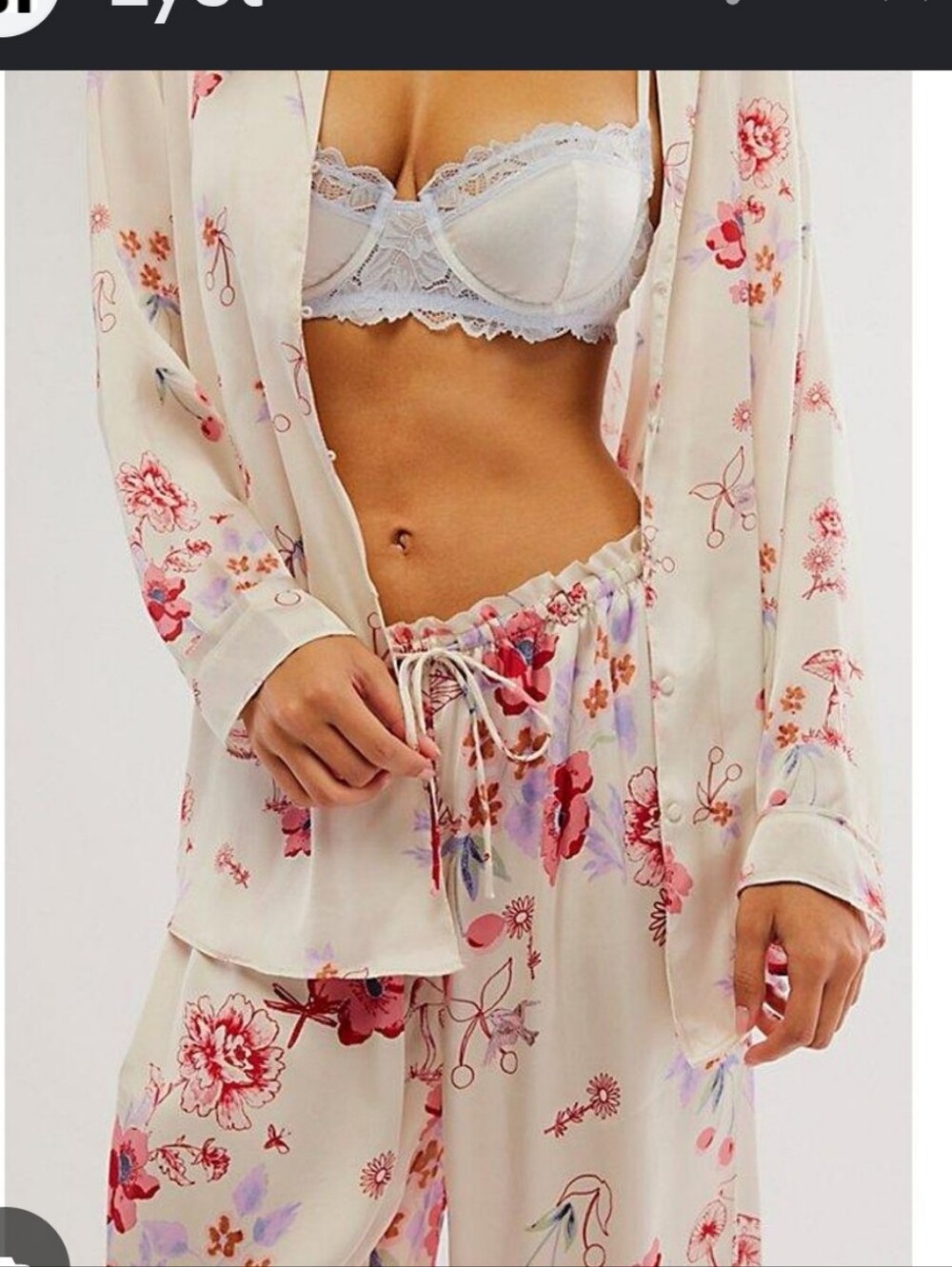 Free People Dreamy Days Pajama Set Medium